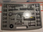 Freedom Tools 60 Piece General Purpose Steel Socket Set With Case (#ft1008). Fixed Price $10.00.