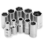 Performance Tool 1/4" Dr 6pt Met Socket Set - 10-piece W36202. Fixed Price $21.00.