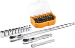 43 Pc. 1/4" Drive 6 Point Standard Metric Slim Head Mechanics Tool Set. Fixed Price $98.26.