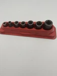 Snap-on 7 Piece Patky195 3/8 Drive 12 Point Shallow Socket Tool Set. Fixed Price $90.00.