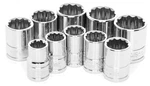 Performance Tool W38800 10 Piece 3/8 Inch Drive 12pt Met Skt Set. Fixed Price $24.99.