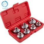 7 Pcs Oil Filter Cap Wrench Cartridge Socket Tool Set 24/27/29/30/32/36/38mm. Fixed Price $18.15.