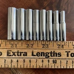 Craftsman Socket Set 8 Pc 1/4" Drive Sae 6 Point -vv- 7/16"-3/16". Fixed Price $31.99.