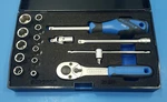 Gedore Germany 20 Emu-10 Socket Set With 16 Pieces 1/4 Inch Drive. Fixed Price $139.00.