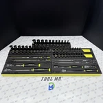 Snap-on Tools Hi Viz 106pc 3/8" & 1/4" Dr Sae Metric Essential Set 253gss05fhv. Fixed Price $3895.00.
