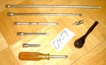 Cornwell Tools 8 Piece 1/4 Drive Ratchet, Universal, Extensions 2 To 14 Inches. Fixed Price $115.00.