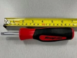 Snap On 1/4" Drive 6-13/16" Instinct Soft Grip Standard Shank Driver (red). Fixed Price $49.99.