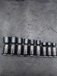 Rare Sears Craftsman Usa 9pc 1/2 Drive Flex Impact Swvl Socket Set Metric. Fixed Price $299.00.