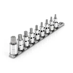 Tekton Shb92107 1/2" Drive Torx Bit Socket Set With Rail, 9-piece. Fixed Price $63.99.