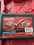 Sears Craftsman Usa Nos 12pc Deep Shlw Socket Set 1/4 34745 Rare Design. Fixed Price $79.95.
