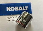Kobalt 13/16" X 3/8" Dr Standard Socket 12 Pt # 087433 Free Usa Shipping. Fixed Price $9.96.