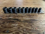 Mac Tools Xp6 3/8 Drive Metric Shallow Impact 10 Pc Socket Set 10-19mm 6 Point. Fixed Price $94.99.