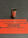 Snap-on Tools Usa New 3/8" Drive 9/16" Sae 12 Point Shallow Chrome Socket F181. Fixed Price $12.00.