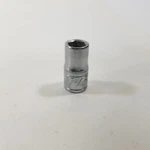 Craftsman 1/4" Dr 7m/m 6 Pt Shallow Socket Top Knurl With Line Vv 43503 Usa. Fixed Price $8.99.