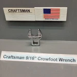 Craftsman Crowfoot Wrench 9/16" 43623 3/8" Drive Series -v- New Old Stock Usa. Fixed Price $10.95.