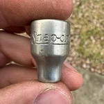 Vtg Snap-on Socket 1/4" Fv081 3/8'' Drive Shallow 12 Pt 1/4in. Fixed Price $11.95.