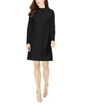 Calvin Klein L92208 Black Long Sleeve Bow-neck Sheath Dress Size 4. Fixed Price $79.20.