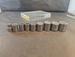 9pc. 3/8" Dr. Sae Bonney Shallow Socket Set Usa Excellent. Fixed Price $23.99.