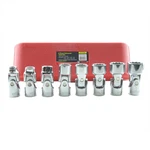 K Tool International 22700 Three Eighths Drive Chrome Socket Set Eight Piece. Fixed Price $38.40.