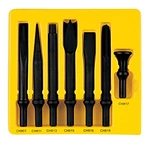 Grey Pneumatic 7pc Air Hammer Chisel/ Cutter/ Bit Set .498" Shank #cs807. Fixed Price $134.84.