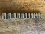 Snap On 12 Pc 1/2 Drive 6 Point Socket With Orginizer.. Fixed Price $114.95.
