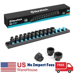 Duratech 3/8" Drive Stubby Impact Socket Set, 14-piece, Metric, 6-19mm, Cr-mo. Fixed Price $68.99.