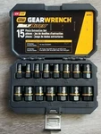 Gearwrench 15pc Bolt Biter Impact Extractor Socket Set For Sae & Metric #84783. Fixed Price $213.89.