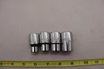 Mac Tools -lot Of 4 Shallow Sockets, 1/2 Drive ,12pt 9/16 V182r, 11/16 V222r. Fixed Price $40.00.