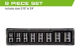 Arcan 3/8" Drive 8 Piece Sae Impact Socket Set As2388s. Fixed Price $14.71.