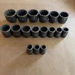17 Pc. Matco Adv Scp192v 1/2" Drive 12 Point Impact Sockets 7/16 - 1-1/2" Read. Fixed Price $139.99.
