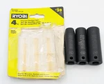 Ryobi 3/8 In. Drive Metric Impact Socket Set ( 4 - Piece) Missing The Adapter. Fixed Price $3.59.