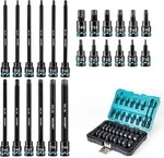 Libraton 3/8" Drive Impact Torx Bit Socket Set, Extra Long T10-t60. Fixed Price $64.17.