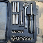 Craftsman Usa 1/4" Drive 19 Pc Socket Ratchet Set 34800 6 Pt Sae. Fixed Price $46.99.