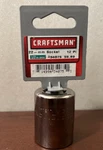 Craftsman 22mm 12-point Socket 1/2" Drive 34075 Chrome Sears Nos Made In The Usa. Fixed Price $25.00.