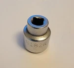 Mac Tools Usa 9/16" 12 Point 1/4" Drive Shallow Polished Chrome Socket M182r. Fixed Price $15.00.