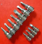 New Craftsman 11pc 1/4 & 3/8 Phillips Flat Tip Screwdriver Bit Driver Socket Set. Fixed Price $25.83.