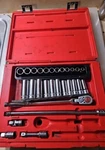 Snap-on Tools 28 Pc 3/8" Drive 6-pt Metric Socket Set W/flex Ratchet, Extensions. Fixed Price $599.99.