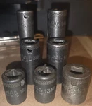 Mac Tools 3/8" Drive Sockets Variety (lot Of 7). Fixed Price $50.00.
