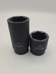 2 Pc Carlyle 1/2" Dr. 30mm Metric Impact Socket Set Shallow And Deep Free Ship. Fixed Price $24.99.