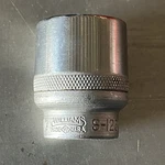 Williams S-1234 1/2" Drive 12pt Shallow Socket, Size 1-1/16" Chrome Usa. Fixed Price $16.75.