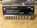 New Craftsman 1/4" 6 Point Sae Socket Set (5/32"- 1/2") 9-34301 V Code. Fixed Price $25.00.