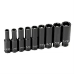 9709dggrey Pneumatic 1/4" Drive 9 Piece Deep Magnetic Impact Socket Set. Fixed Price $124.85.