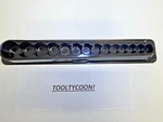 Snap-on New 3/8" Metric Magnetic 14 Socket Organizer Tray 214simfmya Pakty227. Fixed Price $39.99.