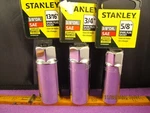 3 Pc Stanley 3/8" Drive 6pt Spark Plug Socket 13/16, 3/4, & 5/8 Inch Sae New Tag. Fixed Price $19.85.