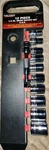 6pt Sae 11 Piece Task Force Socket Set Chrome Vanadium Nickel Plated New. Fixed Price $12.00.