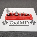 Snap-on Tools Usa New 7pc Mix Drive Magnetic Adapter Extension Socket Lot Set. Fixed Price $299.95.