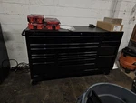 Classic Series 15 Drawer Triple Bank Snap-on Tool Box Black Like New. Fixed Price $6000.00.