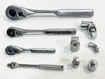 Sears Craftsman Teardrop Ratchet Set 44807 44808 44809 W/ Adaptors & Swivel Lot. Fixed Price $100.00.