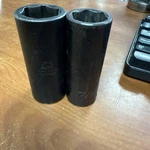 Lot Of 2 Matco Tools Cdp24m6v 24mm & Cdp286a 7/8" 6 Point Deep Impact Socket. Fixed Price $34.95.