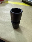 Snap-on Tools Usa Sae 1/2" Drive 1" Impact Swivel 6 Point Socket Ipl32b. Fixed Price $45.00.